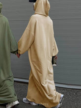 Solid color Full Length Hoodie with Pockets